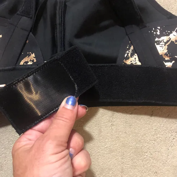 SheFit Flex Sports Bra Black Rose Gold - Image 6