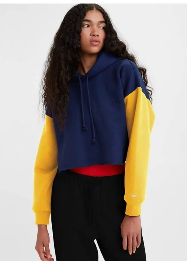 NWT Levi's Gold Tab LEVI'S GOLD TAB '90S RAW CUT HOODIE Colorblock - Image 3