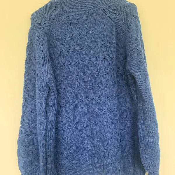 PROMESA Boutique Blue Chunky Turtleneck Sweater - Image 9