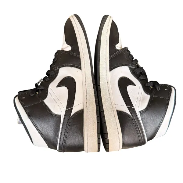 Nike Air Jordan 1 Mid White/Black Panda Black White DV0991-101 Size US 9.5 Women - Image 7