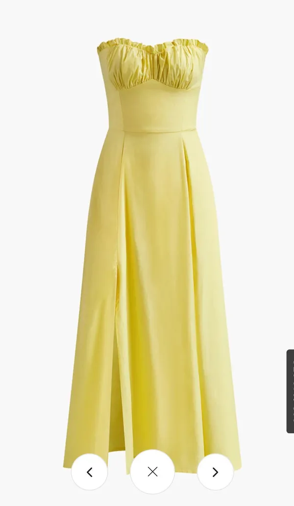 Commence Strapless Dress In Red - Image 2