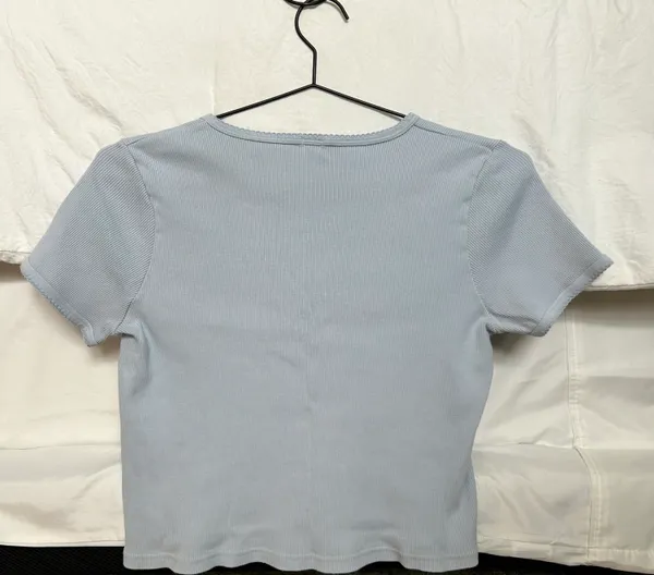Brandy Melville Button Crop Top - Image 2