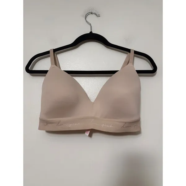 Victorias Secret PINK Wear Everywhere Wireless Lightly Lined Bra Nude 36D‎ - Image 2