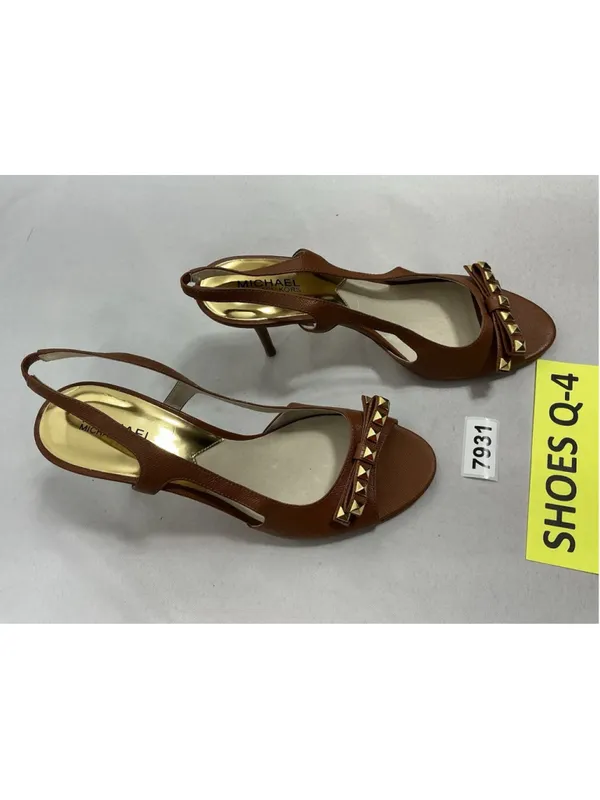 Womans Excellent Condition Michael Kors Sling Back Stiletto Heels 10 M Brown - Image 2