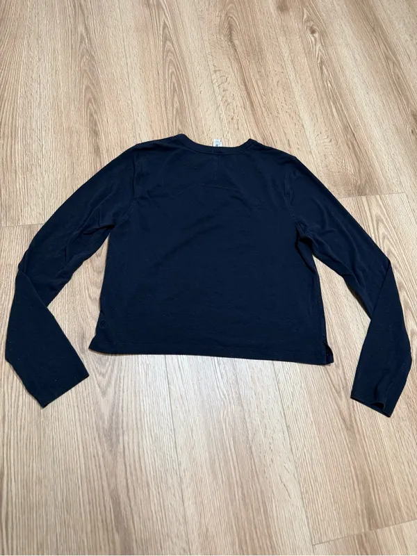 Lululemon Classic-Fit Cotton-Blend Long Sleeve Shirt Women's Size 4 - Image 3