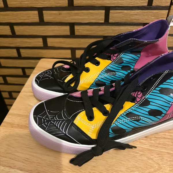 Ground Up Disney Nightmare Before Christmas High Top Lace Up Sneakers‎ Size 9 - Image 4