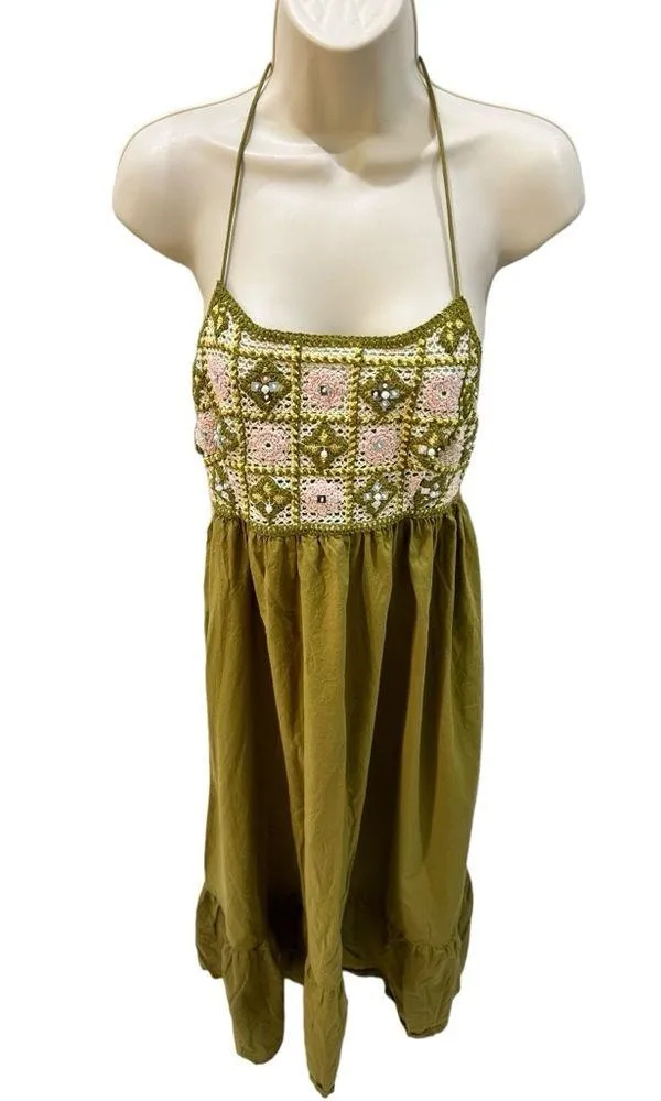 Zara Mix Beaded Crochet Dress - Image 5
