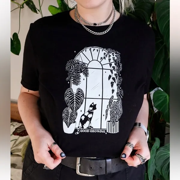 Plant tee size large NEW Black - Image 3