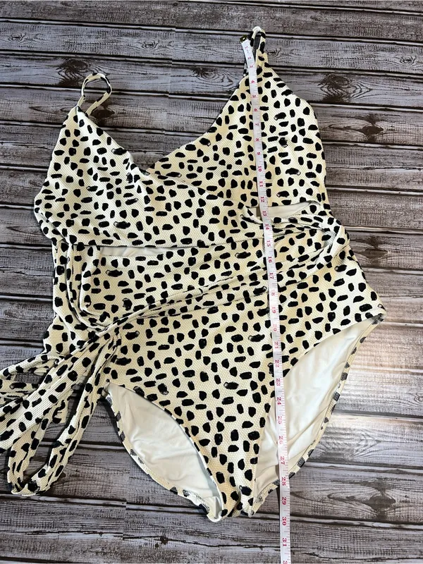 Aerie Pique Wrap One Piece Swimsuit Beach Size XXL Tall - Image 5
