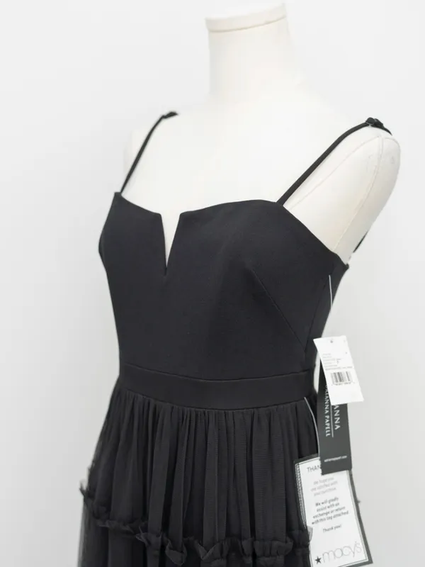Adrianna Papell - Ruffle Tiered Mesh Sleeveless Gown - Image 12