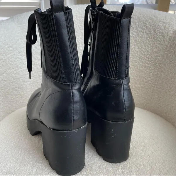 Rouge Helium Black Platform Boots 10 40 - Image 6