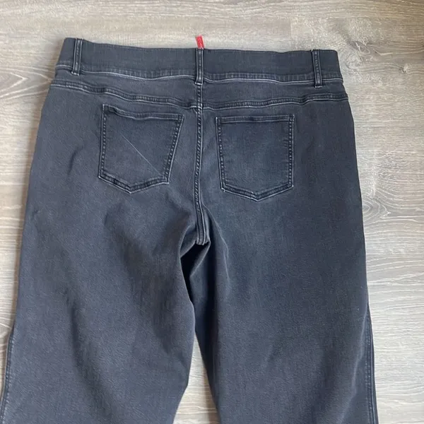 Spanx Straight Leg Jeans, Black - Image 12