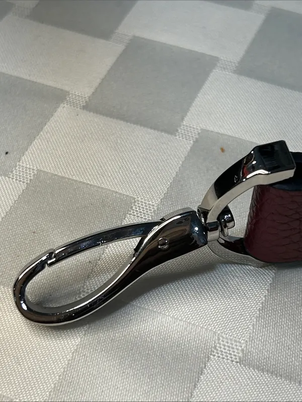 Bostanten maroon
Leather Adjustable Bag Strap with Silver Hardware Red - Image 3