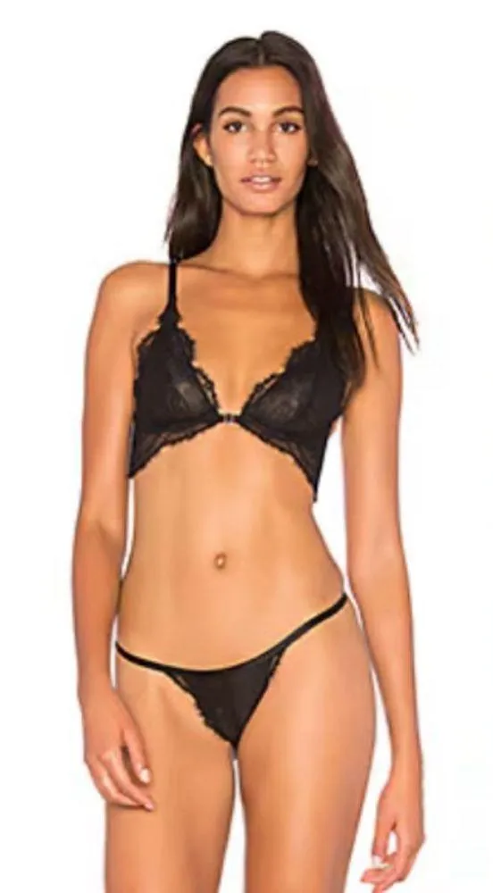 Free People NWT You're So Great Underwire Bra in Black - Image 2