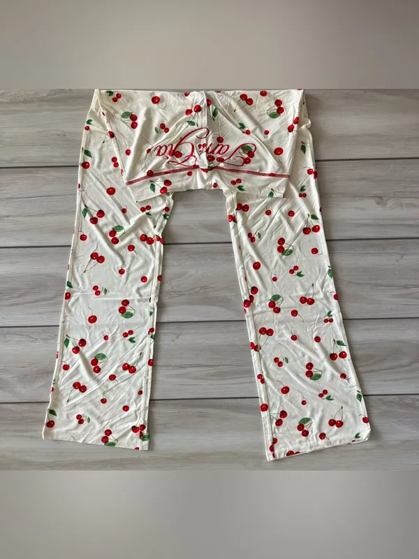 I AM GIA Cherry On Top Track Pant Off White Large NWT IN PACKAGE - Image 11