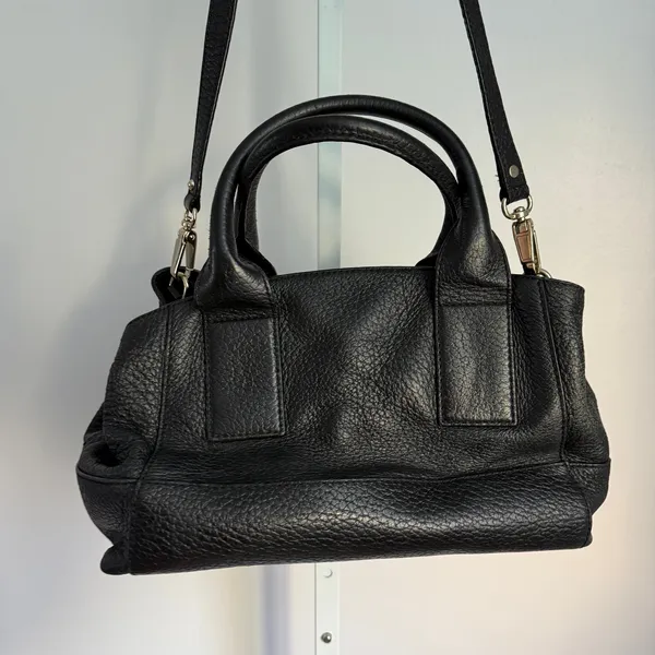 Kate Spade Southport Ave Sloan Black Leather Pebbled Handbag‎ Designer Purse - Image 6