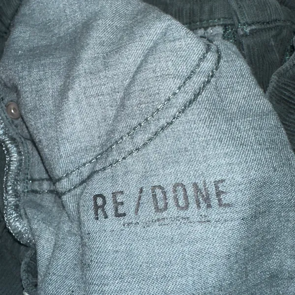RE/DONE Green Corduroy Loose Flare - Image 10