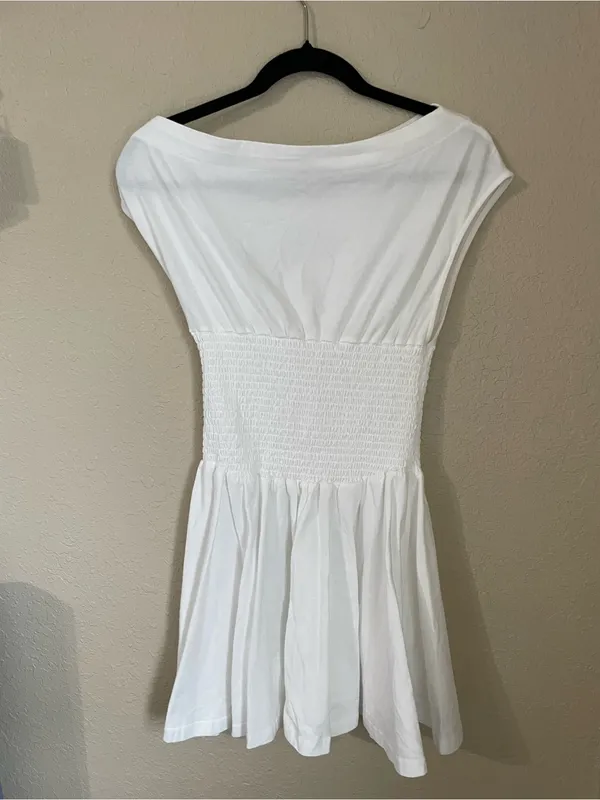 Altar’d State Alianna Mini Dress Size XS Off Shoulder Smocked Flirty Brunch Boho - Image 12