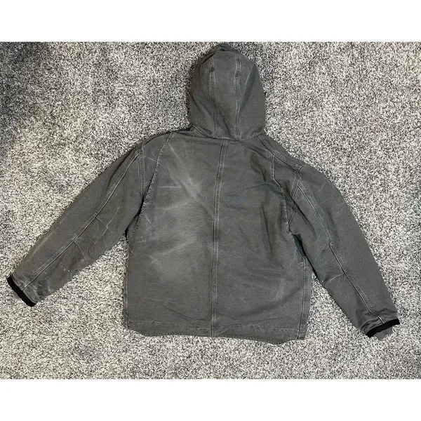 CARHARTT SANDSTONE HOODED MULTI-POCKET JACKET/SHERPA LINED Size XL - Image 6