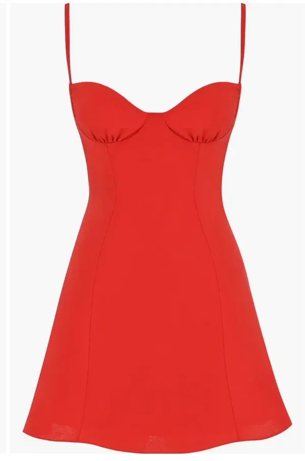 Christiana Floral Minidress HOUSE OF CB Red Women’s Small - Image 3