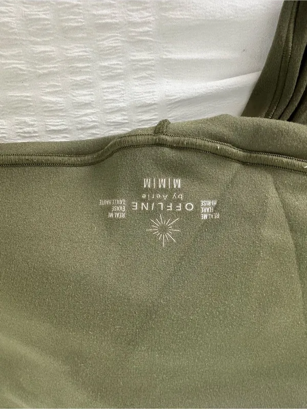 Aerie Olive Green Flare Pants - Image 2