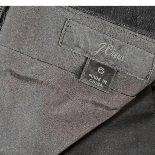 J.Crew Womens Size 6‎ Black Linen Blend Classic Pencil Skirt Lined​​ - Image 4