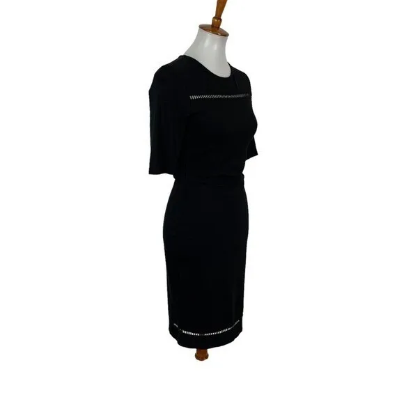 Lulus Dress Medium Black Bodycon Party Elegant‎ Cocktail Date Night - Image 3