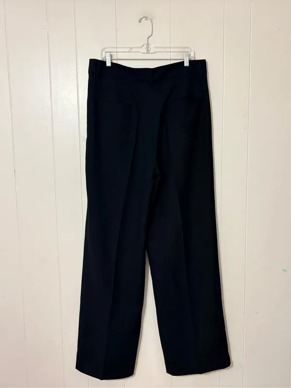 American Tall Pleated Wide Leg Dress Pants Black Size 18 Tall High Rise - Image 6