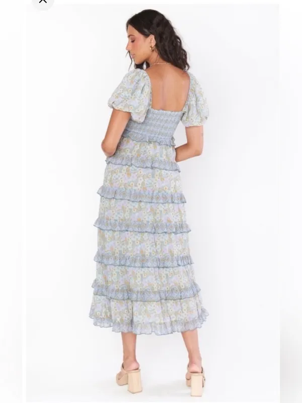 Show Me Your MuMu Colette Maxi Dress Primrose Print - size S - Image 3