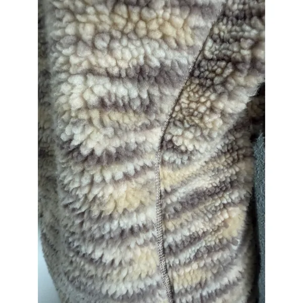 Patagonia Womens Retro Pile Full Zip Fleece Jacket Patterned Beige Size XS⁠ - Image 5