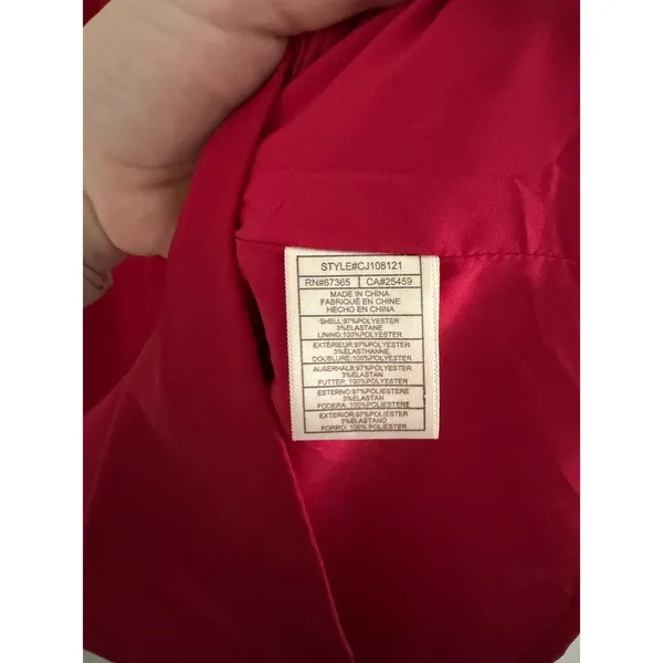 Cupcakes and Cashmere Angie Cherry Red Square Neck Sheath Dress Date Night Chic - Image 7
