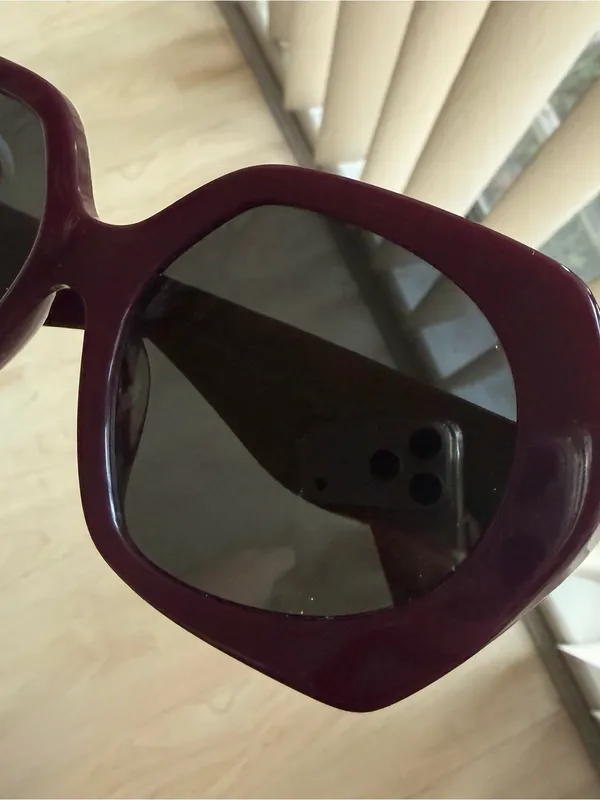 Tory Burch TY7195U Oversized Deep Purple Square Sunglasses 55-18-140 - Image 9