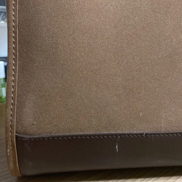 Diane Von Furstenberg Brown & Tan Suede Large Maxi Tote Bag Handbag - Image 10