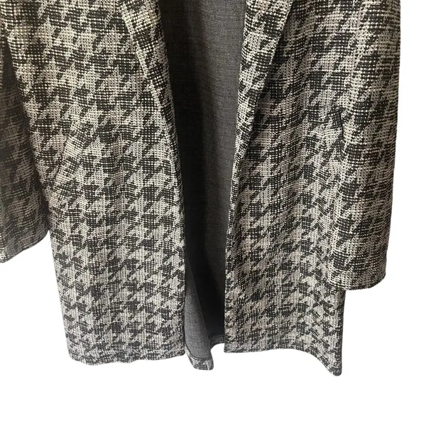 Mellow‎ Day Houndstooth Long Career Cardigan Sweater Interview Outfit Women - Image 3