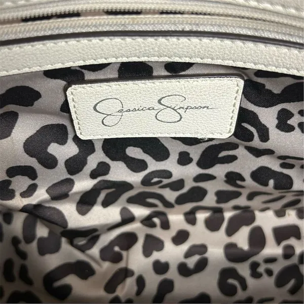 Jessica Simpson Ivory Quilted Ruched Shoulder Bag‎ Women's Casual Elegant - Image 13