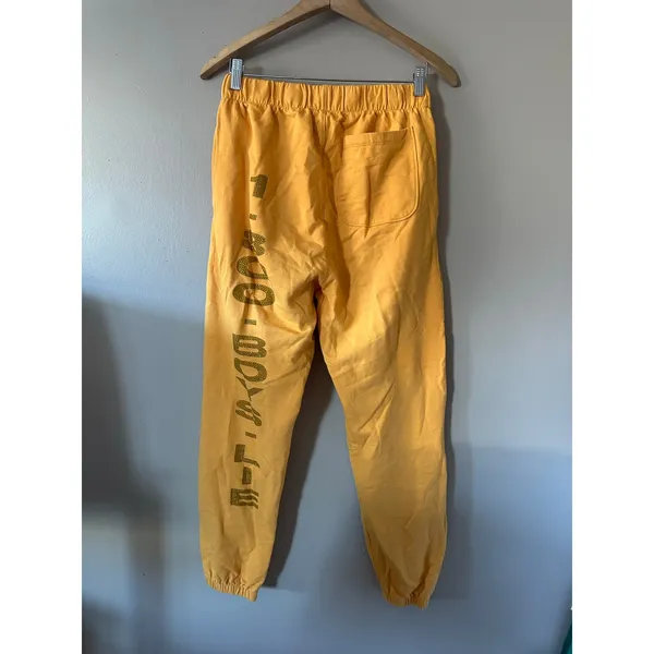 Boys Lie 1-800 Remix Pants in Yellow Size L - Image 8