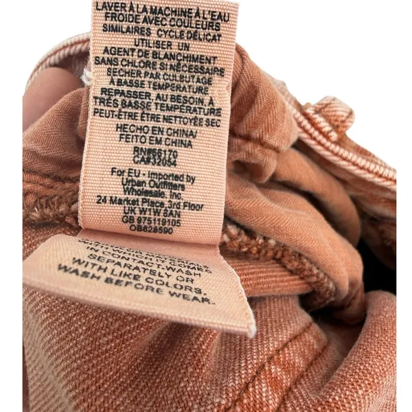 Free‎ People Wales Wide Leg Jeans Terracotta High Rise Brick Red Size 29 - Image 14