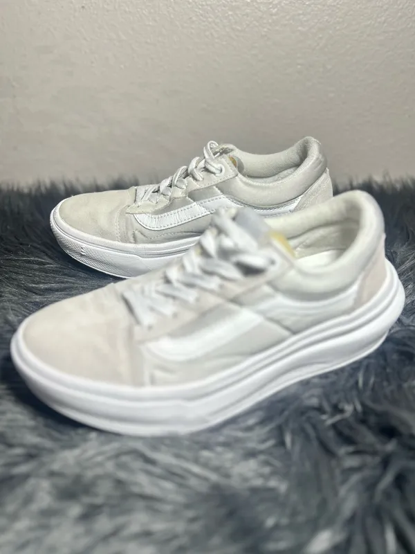 Vans Old Skool Overt CC 'Light Grey White' Women’s White Platform Old Skool Sz6 - Image 8