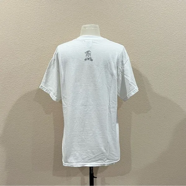 Gildan Co-Edikit White Camping Let It Glow Graphic Shirt Medium - Image 5