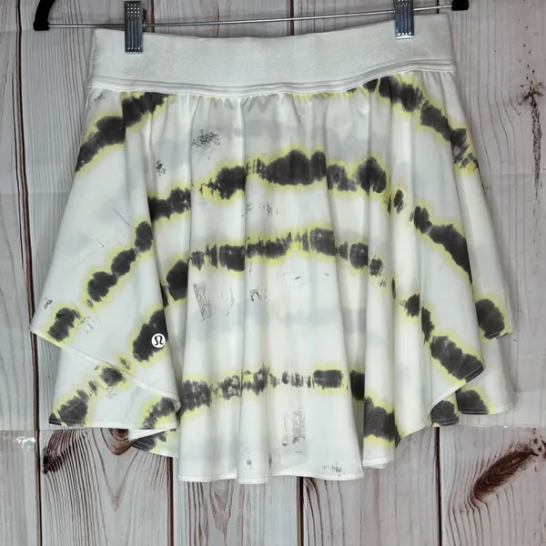 Lululemon Court Rival High-Rise Skirt *Long in Transverse Yellow Multi - Image 3