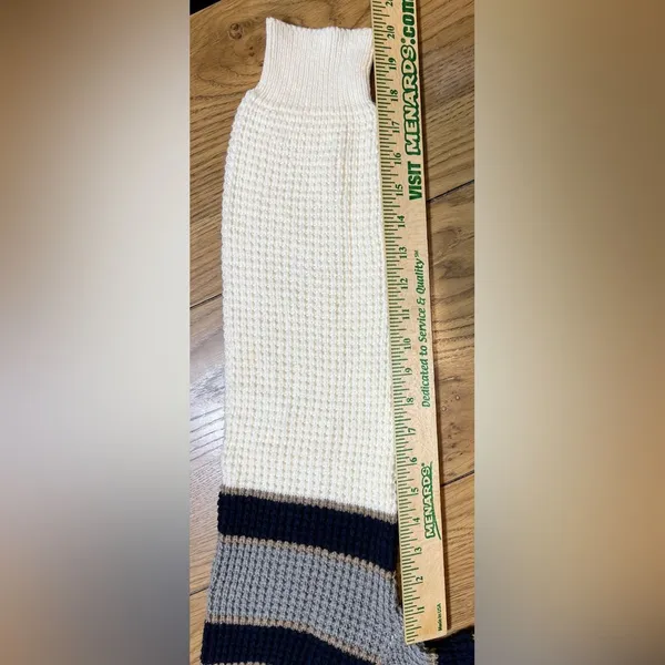 Vintage Striped White And Blue Women’s Sweater by‎ Repage Large - Image 7