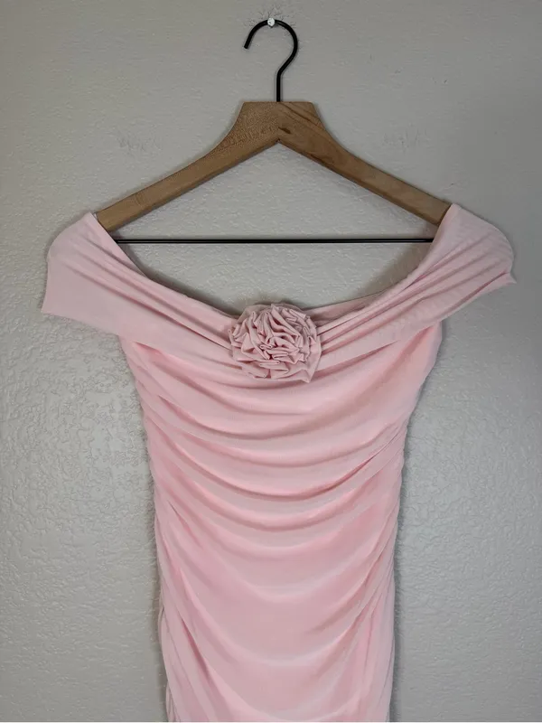 More To Come Revolve Neena Mini Dress in Light Pink Small NEW $78 - Image 7