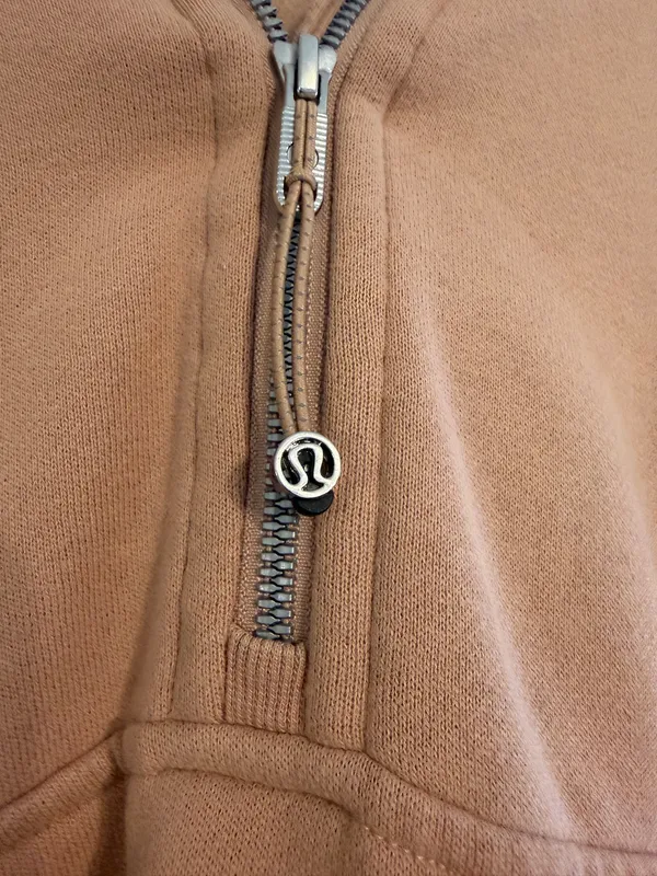 Lululemon Scuba Hoodie Quarter-Zip light Brown - Image 2