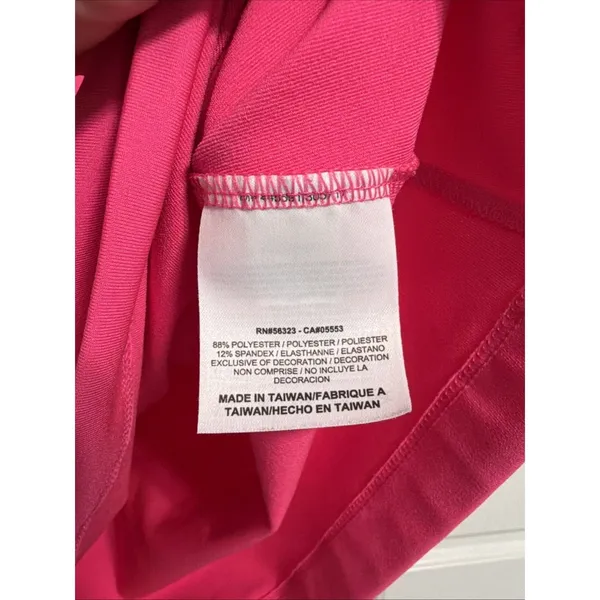 Nike Golf Womens Pink Dri-FIT Sleeveless Quarter Zip Polo Shirt‎ 520549-641 M - Image 6