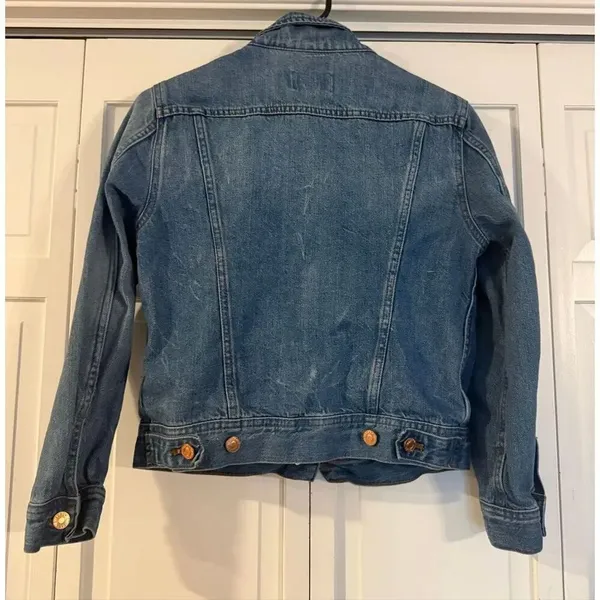 J.Crew jeans jacket medium wash size xs Blue - Image 7