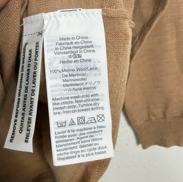 J.Crew Merino wool Tippi sweater Light Brown Lightweight NWT Women’s Medium - Image 5