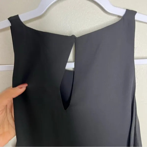 Zara Black Side Cutouts Tie‎ Front Sleeveless Blouse - Image 10
