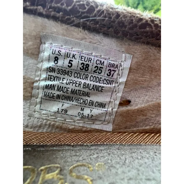 Skechers Bobs Flats Womens 8M Luxe Rain Dance Chestnut Slip On Memory Foam - Image 5