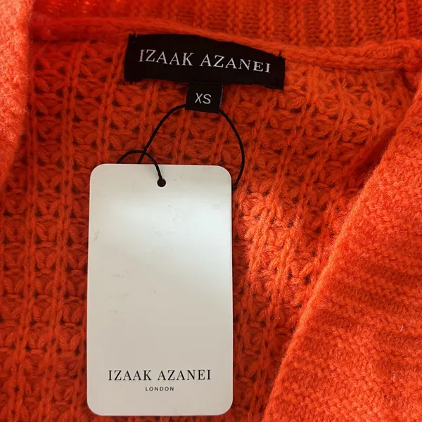 Izaak Azanei Cardigan Orange Size XS - Image 2