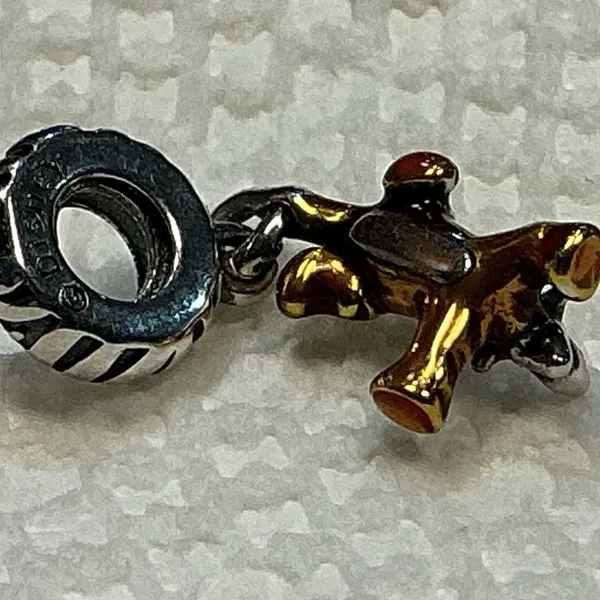 Pandora Disney Winnie the Pooh Tigger Dangle Charm 792213C01 S925 - Image 4